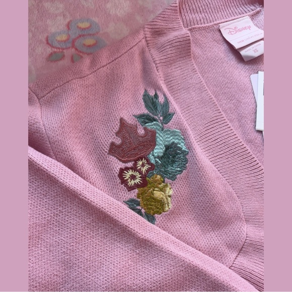 Disney Pink Embroidered Cropped Bolero Jacket - Picture 3 of 5